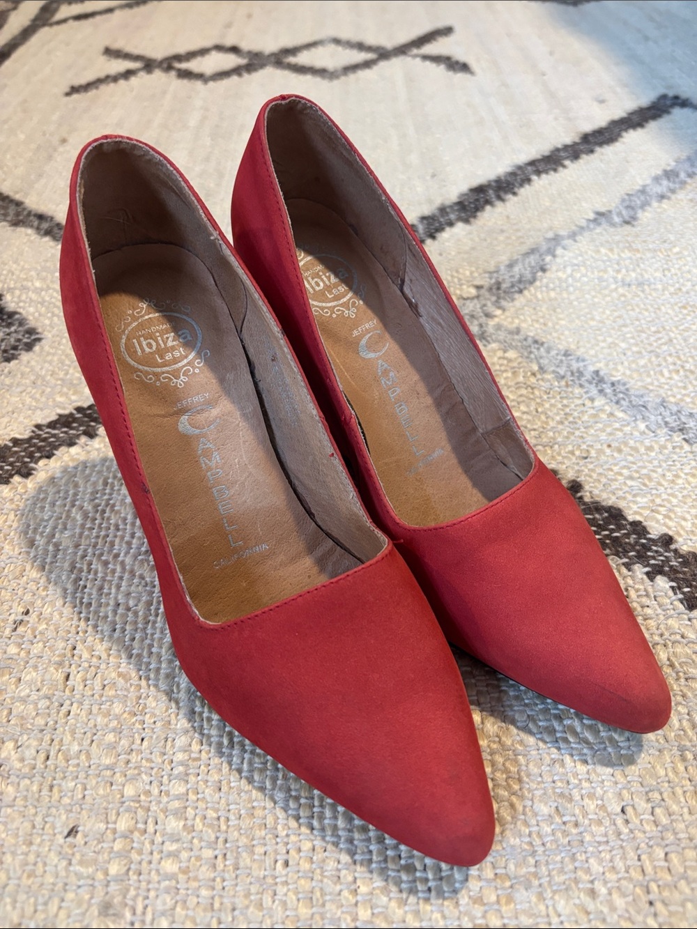 Jeffrey Campbell Red Pointed-Toe Pumps